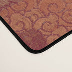 Vintage Bohemian Quilt in Burnt Orange Desk Mat Gallery Image 4