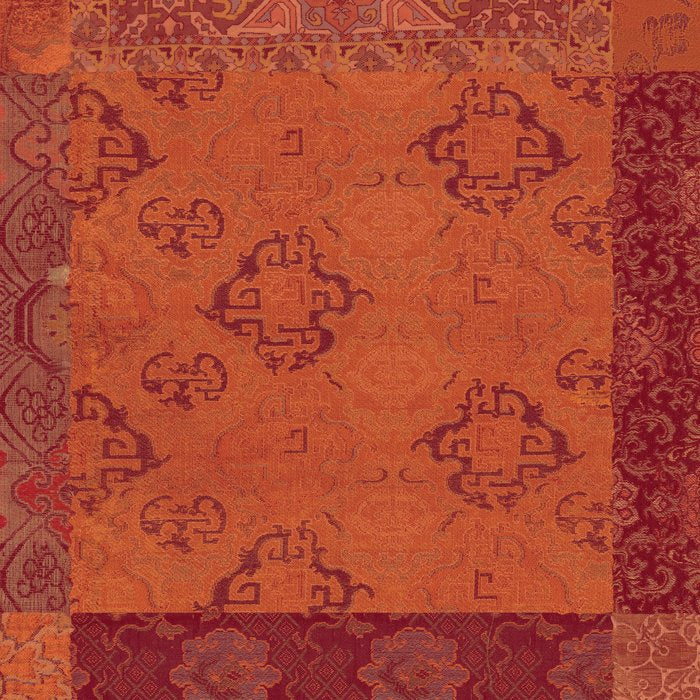 Vintage Bohemian Quilt in Burnt Orange Coffee Mug Gallery Image 2