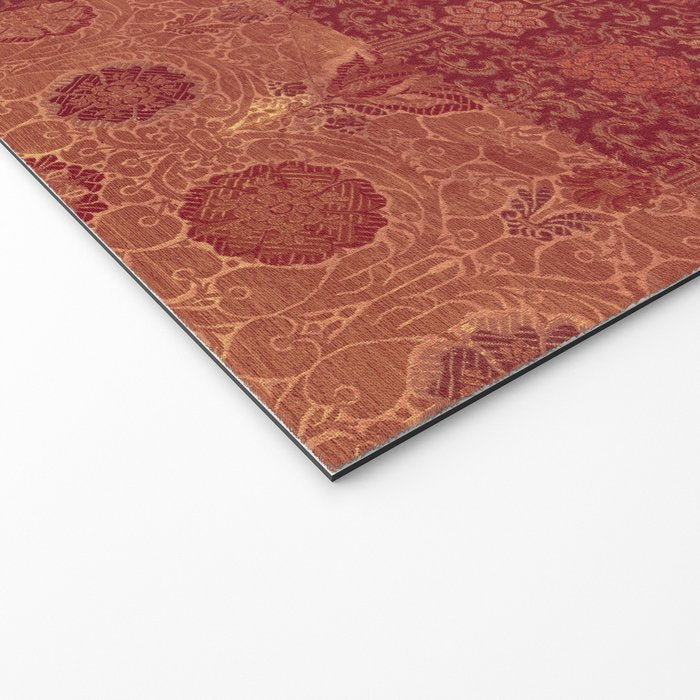 Vintage Bohemian Quilt in Burnt Orange Welcome Mat Gallery Image 2