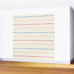 Abstract Cookie Pattern Doodle in White & Pink Wall Mural Gallery Image 2