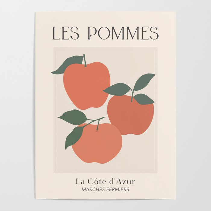 Les Pommes Fruit Market France Poster Gallery Image 1