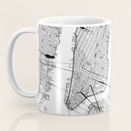 New York City White Map Coffee Mug Gallery Image 3