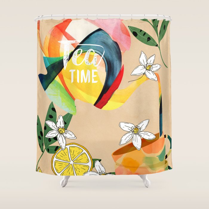 Tea Time 2 Shower Curtain Gallery Image 1
