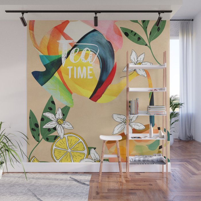 Tea Time 2 Wall Mural Gallery Image 1