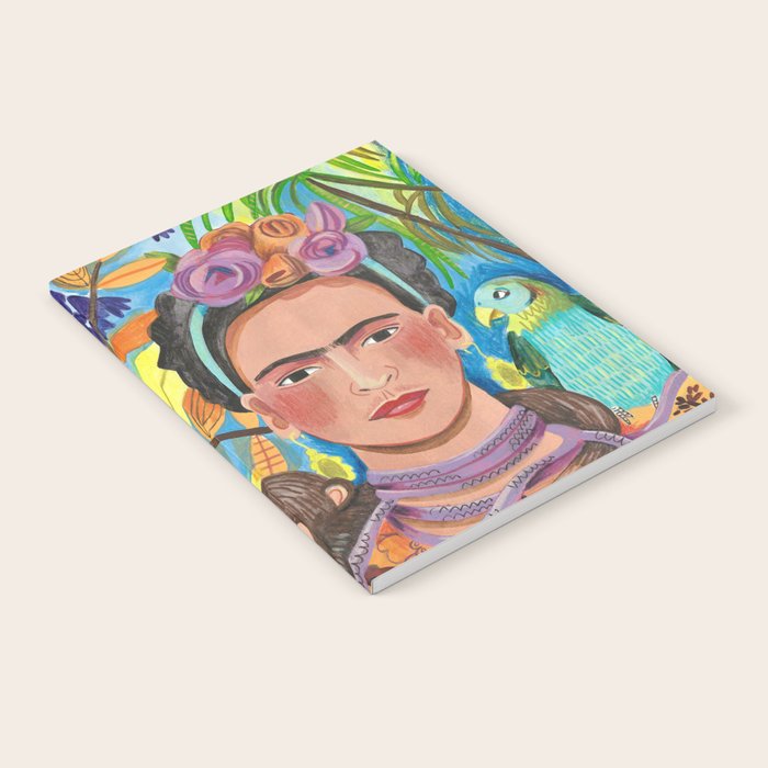 Woman and her parrots Notebook Gallery Image 2