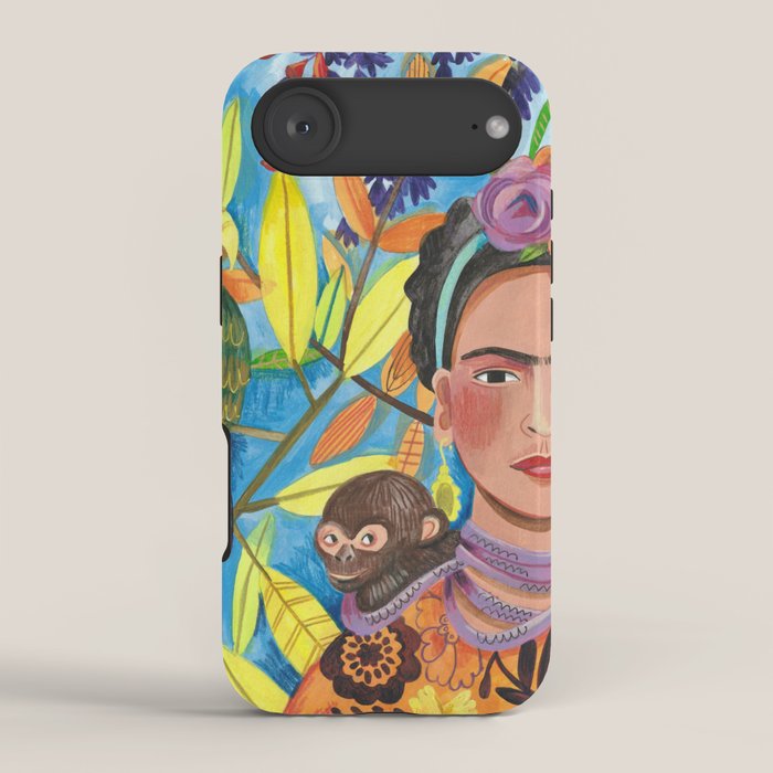 Woman and her parrots iPhone Case Gallery Image 2