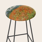 Poppy Field by Vincent van Gogh, 1890 painting Stool Gallery Image 2