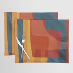 Blue Red Yellow MCM Art Placemat Gallery Image 1