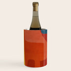 Blue Red Yellow MCM Art Wine Chiller Gallery Image 1