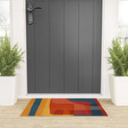Blue Red Yellow MCM Art Welcome Mat Gallery Image 3