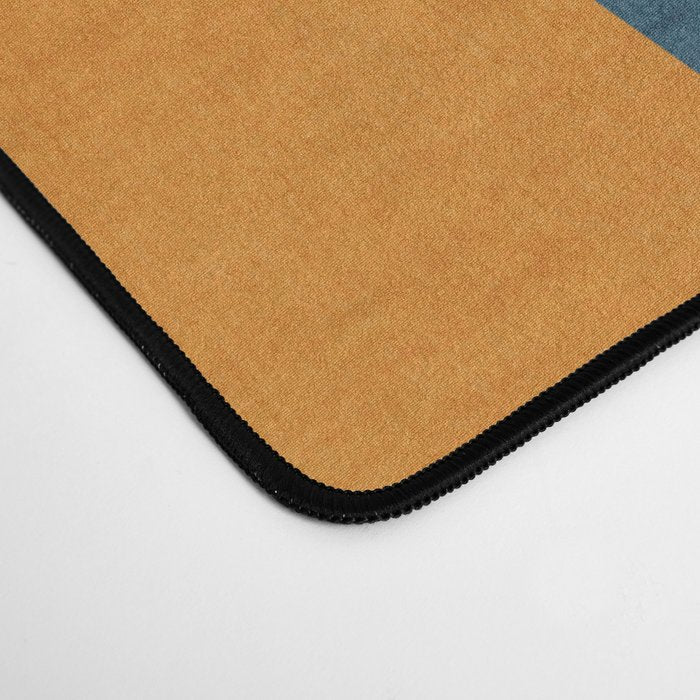 Blue Red Yellow MCM Art Desk Mat Gallery Image 4