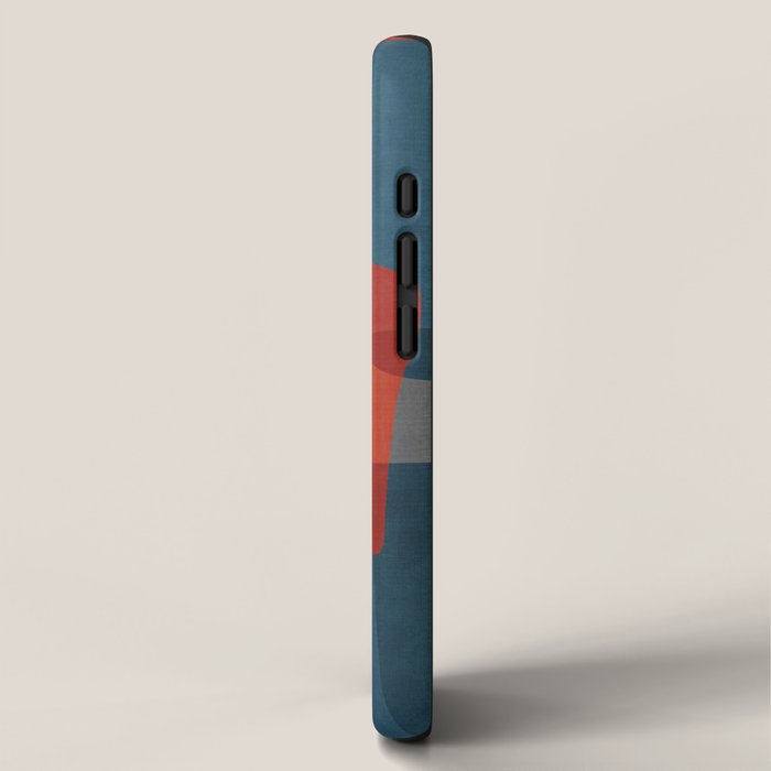 Blue Red Yellow MCM Art iPhone Case Gallery Image 2