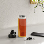 Blue Red Yellow MCM Art Water Bottle Gallery Image 4