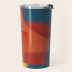 Blue Red Yellow MCM Art Travel Mug Gallery Image 2