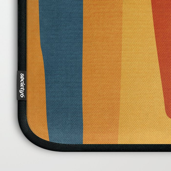 Blue Red Yellow MCM Art Laptop Sleeve Gallery Image 3
