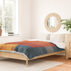 Blue Red Yellow MCM Art Duvet Cover Gallery Image 2