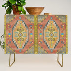 Moroccan Berber Geometric Rug Pattern Credenza Gallery Image 1