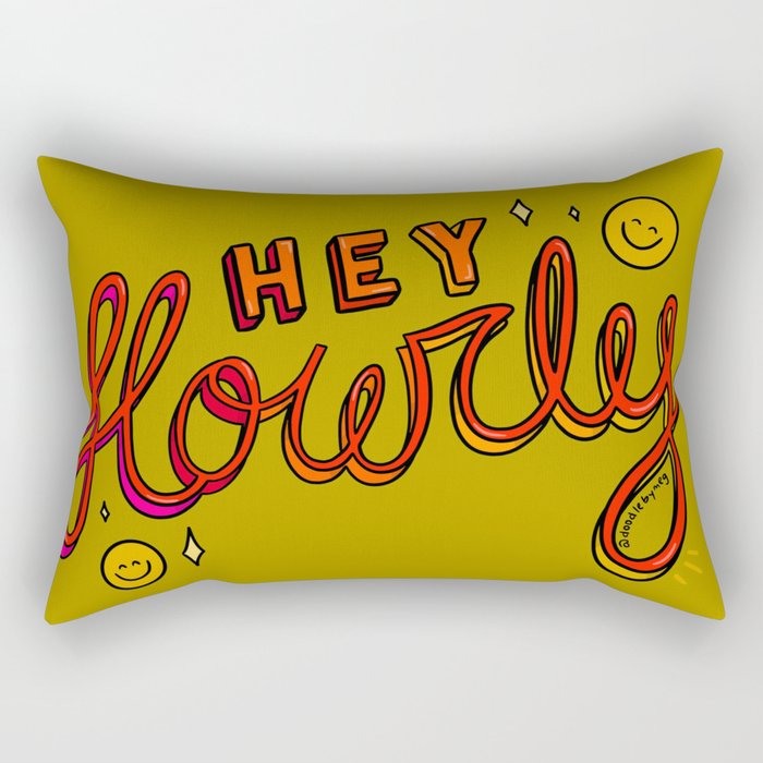 Hey Howdy Rectangular Pillow Gallery Image 1