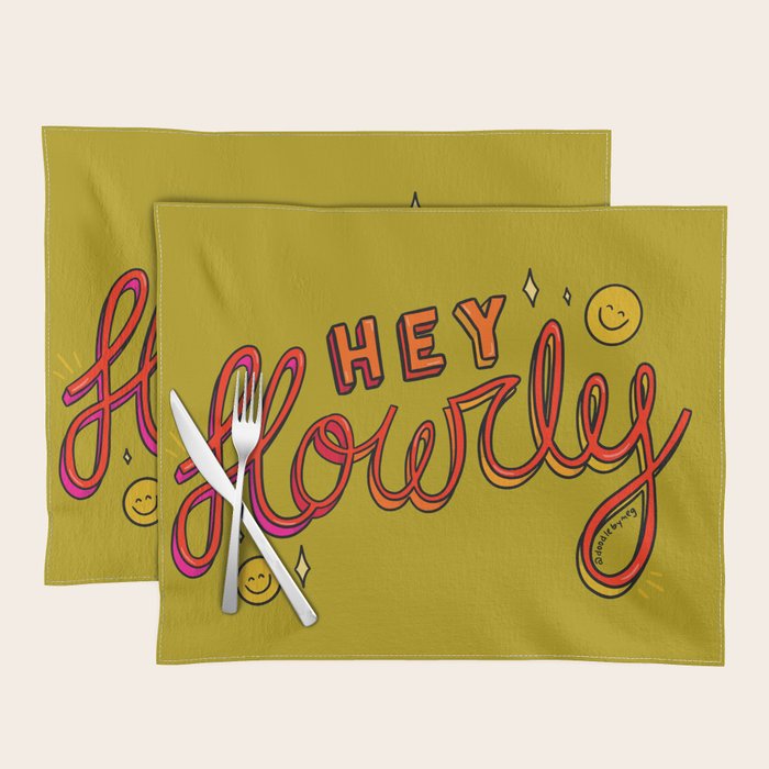 Hey Howdy Placemat Gallery Image 1