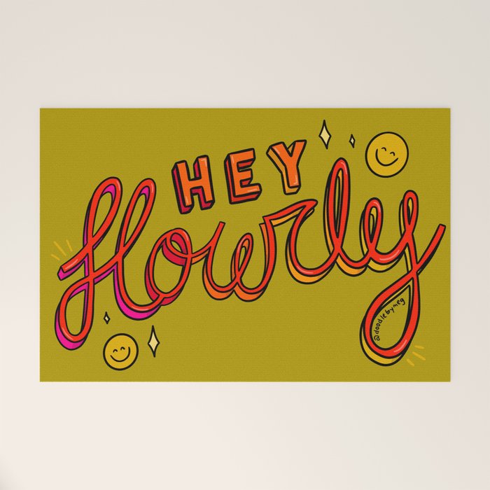 Hey Howdy Welcome Mat Gallery Image 1