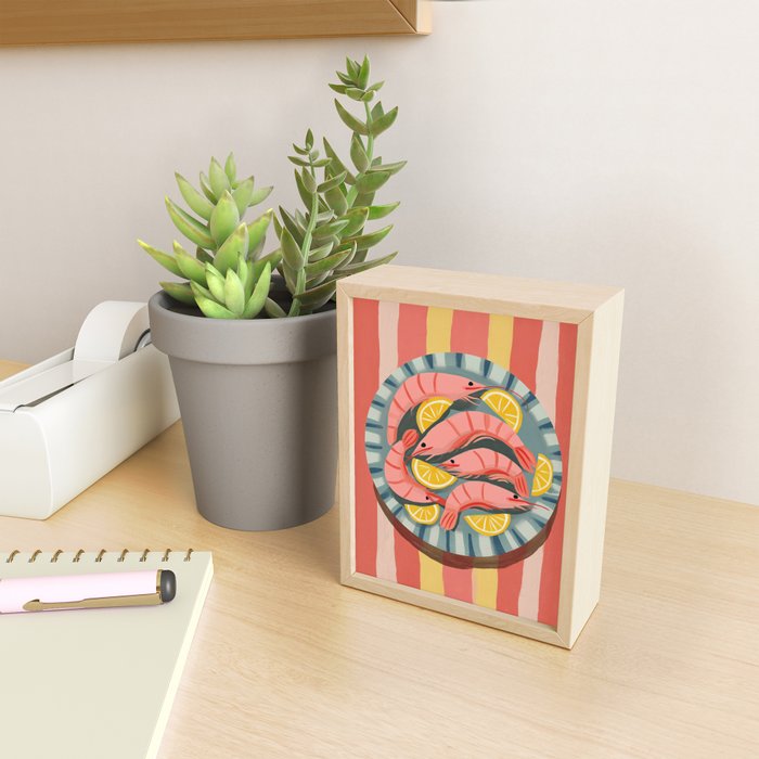 Shrimp Picnic Mini Art Print Gallery Image 2