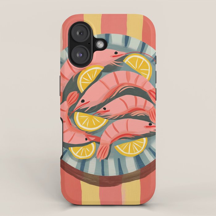 Shrimp Picnic iPhone Case Gallery Image 1