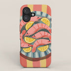 Shrimp Picnic iPhone Case Gallery Image 1