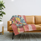 Shrimp Picnic Throw Blanket Gallery Image 1