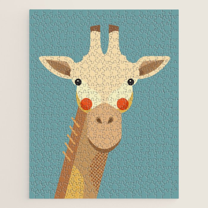 Giraffe, Animal Portrait Jigsaw Puzzle Gallery Image 1