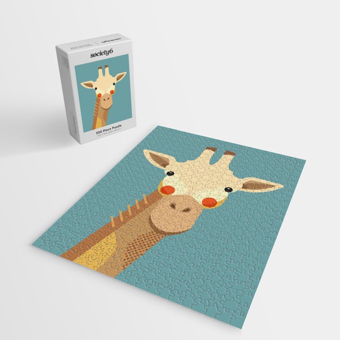 Giraffe, Animal Portrait Jigsaw Puzzle Gallery Image 2