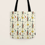 Atomic Kitty Rockets ©studioxtine Tote Bag Gallery Image 1