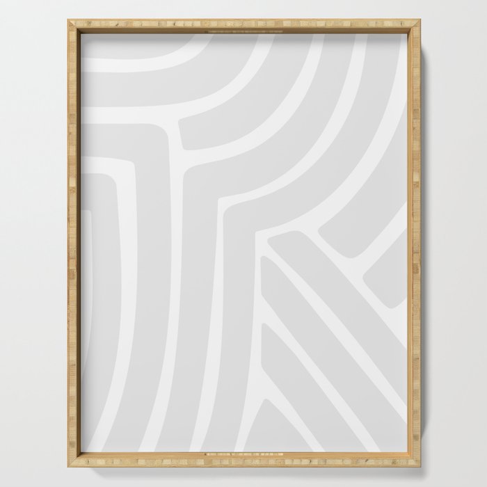 Abstract Stripes LXXXIX Serving Tray Gallery Image 1