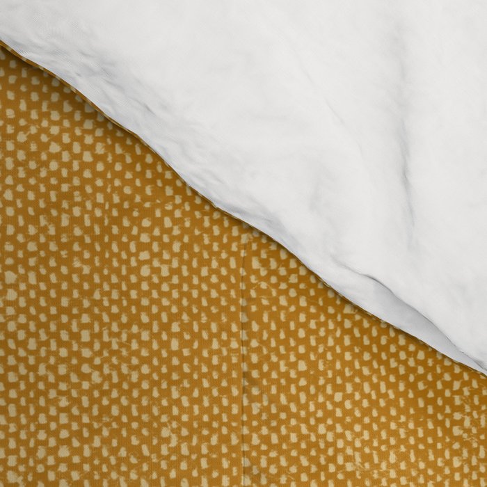 boho vertical stitch - mustard Comforter Gallery Image 4