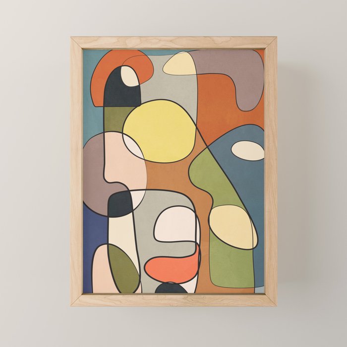Abstract Line Art 08 Mini Art Print Gallery Image 1