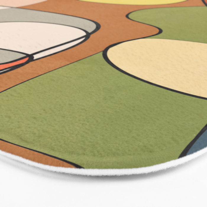 Abstract Line Art 08 Bath Mat Gallery Image 3