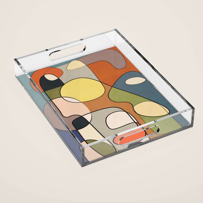 Abstract Line Art 08 Acrylic Tray Gallery Image 1