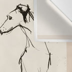 Greyhound Pair - Modern Sketch Wall Tapestry Gallery Image 3
