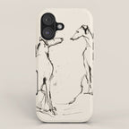 Greyhound Pair - Modern Sketch iPhone Case Gallery Image 1