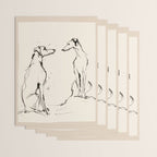 Greyhound Pair - Modern Sketch Wrapping Paper Gallery Image 3