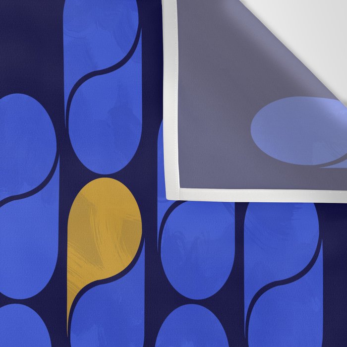 Blue modern pattern Wall Tapestry Gallery Image 3
