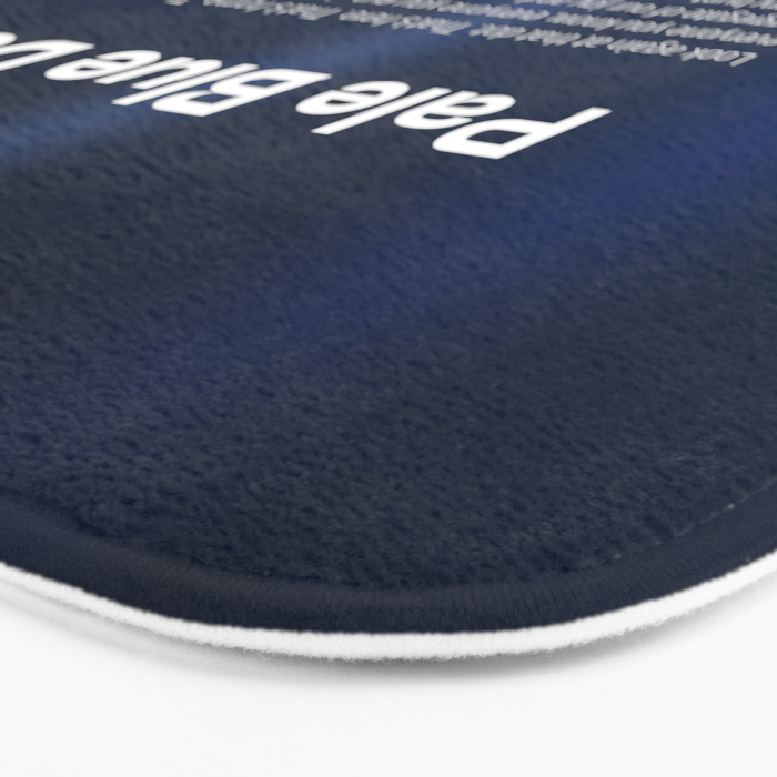 Pale Blue Dot poster, NASA Voyager 1 with Carl Sagan quote (vector art) Bath Mat Gallery Image 3