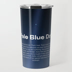 Pale Blue Dot poster, NASA Voyager 1 with Carl Sagan quote (vector art) Travel Mug Gallery Image 1
