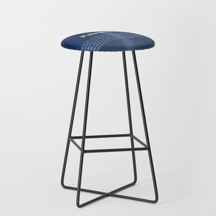 Pale Blue Dot poster, NASA Voyager 1 with Carl Sagan quote (vector art) Stool Gallery Image 1