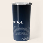 Pale Blue Dot poster, NASA Voyager 1 with Carl Sagan quote (vector art) Travel Mug Gallery Image 2