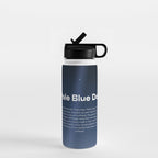 Pale Blue Dot poster, NASA Voyager 1 with Carl Sagan quote (vector art) Water Bottle Gallery Image 1