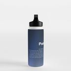 Pale Blue Dot poster, NASA Voyager 1 with Carl Sagan quote (vector art) Water Bottle Gallery Image 3