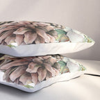 Christmas Pine Bouquet, Watercolor Floral Prints Pillow Sham Gallery Image 3