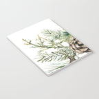 Christmas Pine Bouquet, Watercolor Floral Prints Notebook Gallery Image 3
