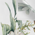 Christmas Pine Bouquet, Watercolor Floral Prints Wall Tapestry Gallery Image 3