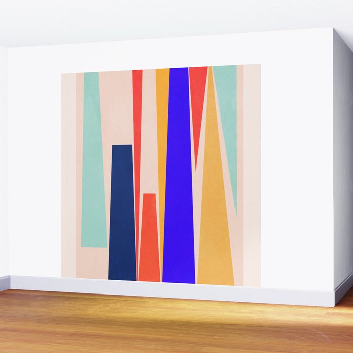 Minimal Geometric Abstraction 100 Wall Mural Gallery Image 2